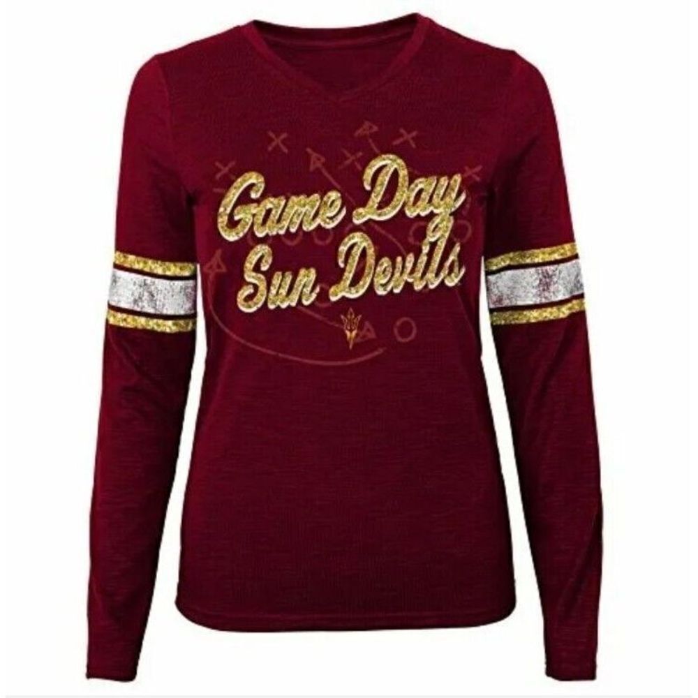NCAA by Outerstuff NCAA Arizona State Sun Devils Juniors "Game Day" Slub Tee Med